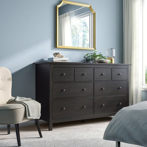 HEMNES kommode brunsvart