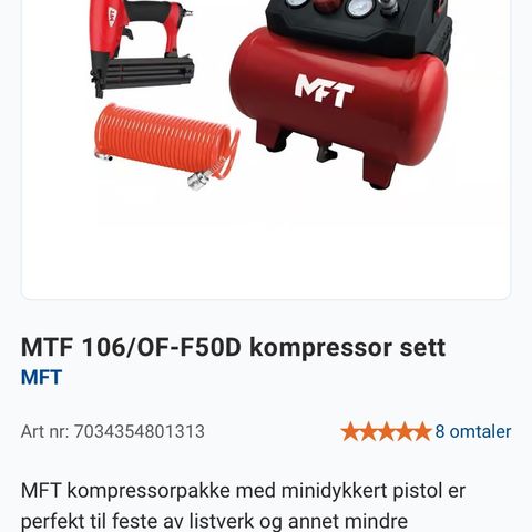 MTF 106/OF-F50D kompressor sett