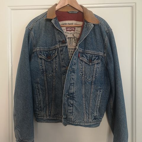 Vintage Levi's vattert jakke fra 80-tallet