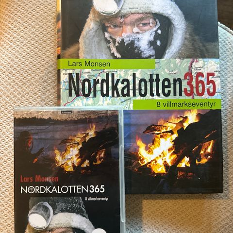 LARS MONSEN´S LEGENDARISKE «NORDKALOTTEN 365» PRAKTBOK+DVD(UÅPNET)