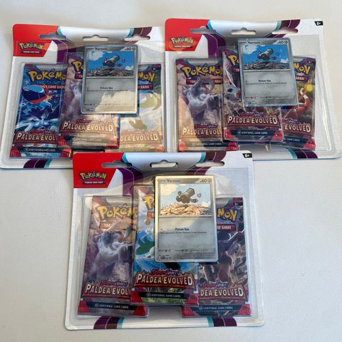 3stk - 3 PACK BLISTER - PALDEA EVOLVED