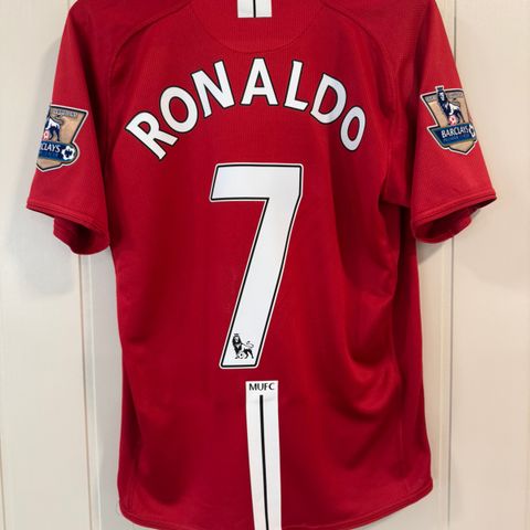 Manchester United 2007/08 Hjemme Cristiano Ronaldo Fotballdrakt (M)