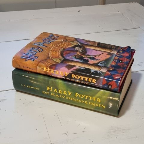 Harry Potter Bok 1 og 6 på norsk