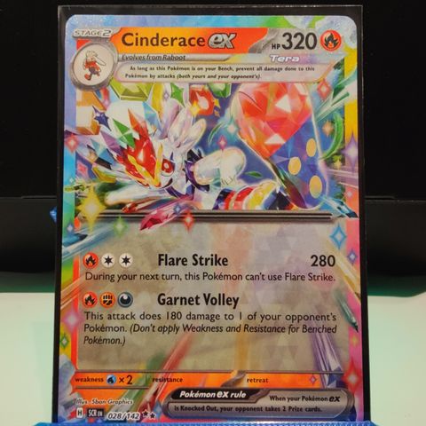 Cinderace ex #28 Pokemon Stellar Crown