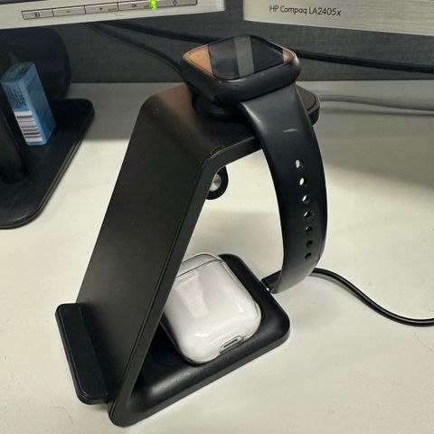 Trådløs iPhone/Apple Watch/AirPods dock (USB A)