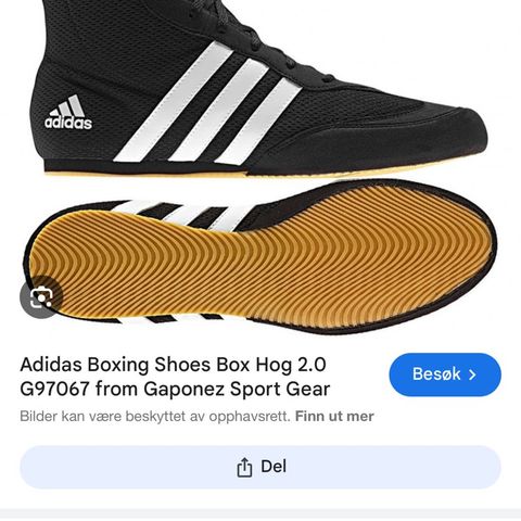 Boksesko fra Adidas