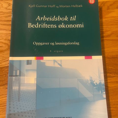 Arbeidsbok til Bedriftens økonomi