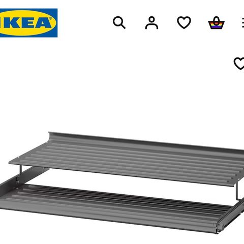 IKEA Komplement skohyller 100x58 cm selges