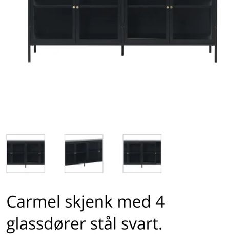 Carmel skjenk (nypris på salg kr 7 605)