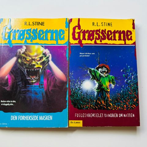 2 stk R.L. Stine bøker selges samlet