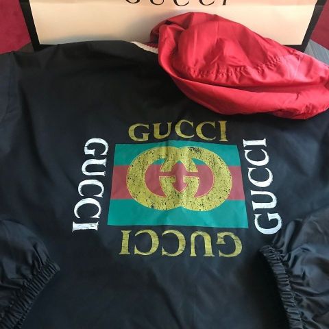 Gucci logo windbreaker