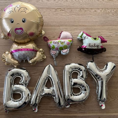 Baby shower ballonger til jente selges