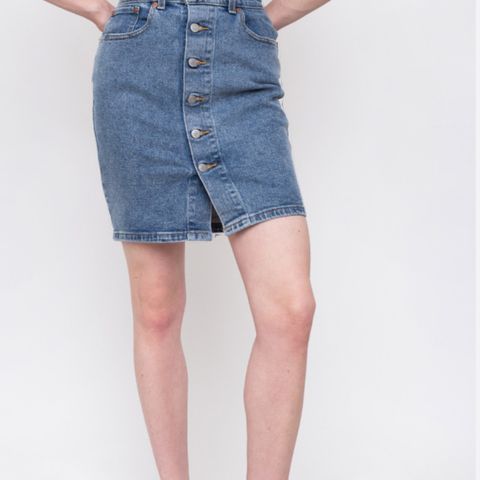 Levis button thru mom skirt