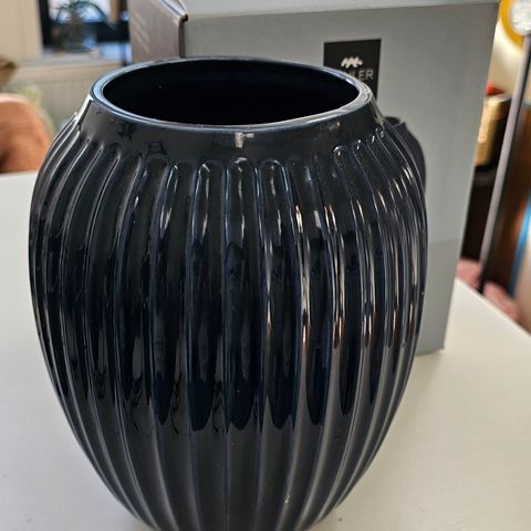 Kähler vase 21 cm indigo.