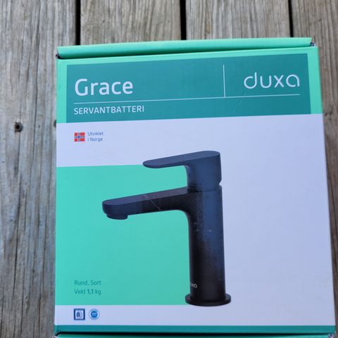 Ubrukt Duxa Grace servantbatteri sort