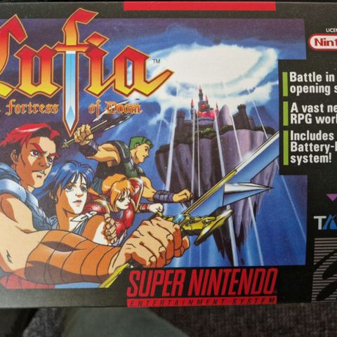 Lufia e the fortress of doom til supernintendo ønskes kjøpt