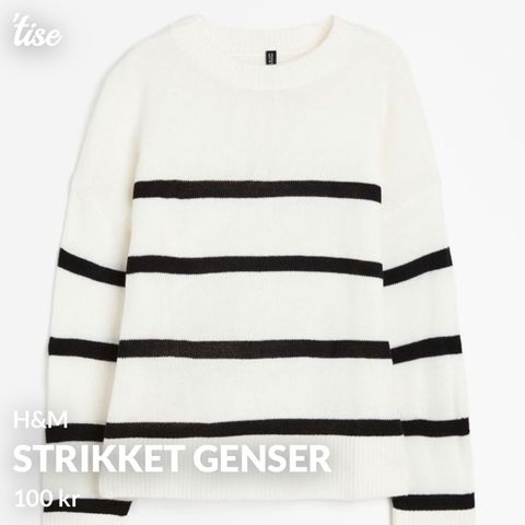 Strikket genser fra H&M