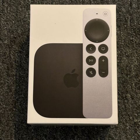 Apple TV, 4K gen3 wifi, 128GB se bilder og lese 1700 kr ferdig prute