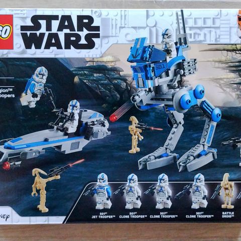 LEGO Star Wars 75280 Klonesoldater fra 501. Legion. Ny uåpnet/utgått sett.