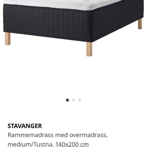 Stavanger IKEA rammemadrass selges