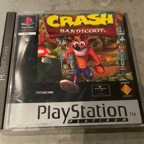 Crash Bandicoot til Playstation 1 - Platinum