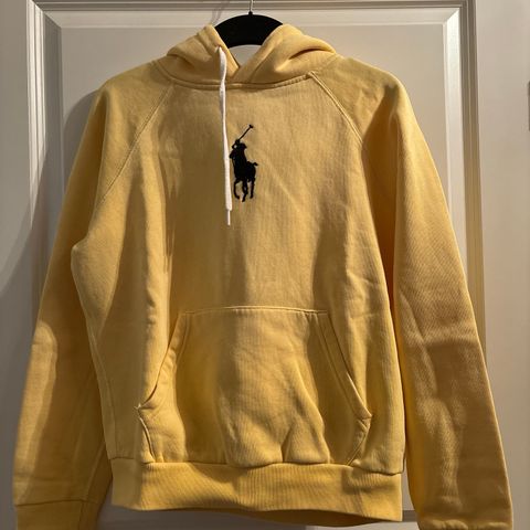 Ralph Lauren gul hoodie genser M