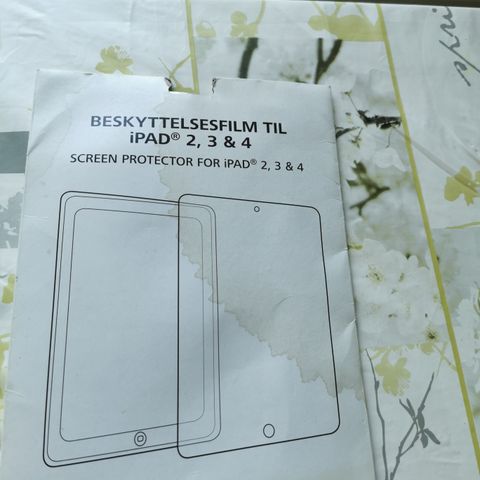 i pad beskyttelsesfilm til ipad 2.3.&4