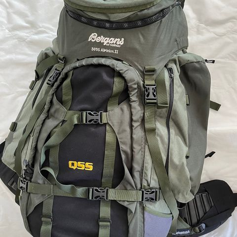 RESERVERT.         En meget pent behandlet 130L Bergans Alpinist2 ryggsekk