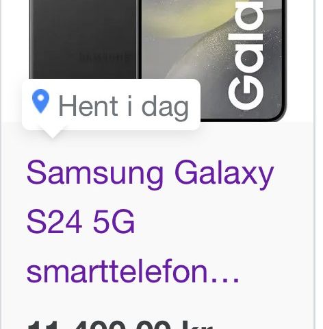 Samsung galaxy s24 helt ny