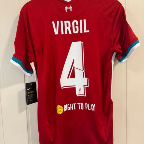 Liverpool 2020/21 Hjemme Virgil van Dijk Fotballdrakt (M)