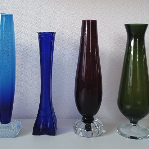 Hadeland, Magnor, is-bøtte, vaser, skåler, sukkerbøsser, diverse glass  m.m.