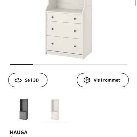 NY PRIS - Hauga garderobe