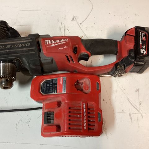 MILWAUKEE 18V VINKEL BORMASKIN/SKRUTREKKER M18 CRAD