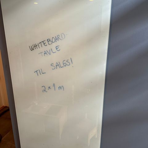 Whiteboard tavle i glass