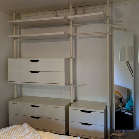 IKEA Stolmen garderobe med speil