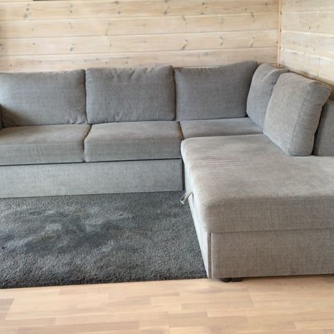 Hjørnesofa gis bort  237x 225 cm