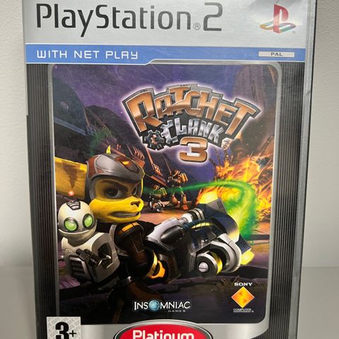 PlayStation 2 spill: Ratchet & Clank 3 [Platinum]