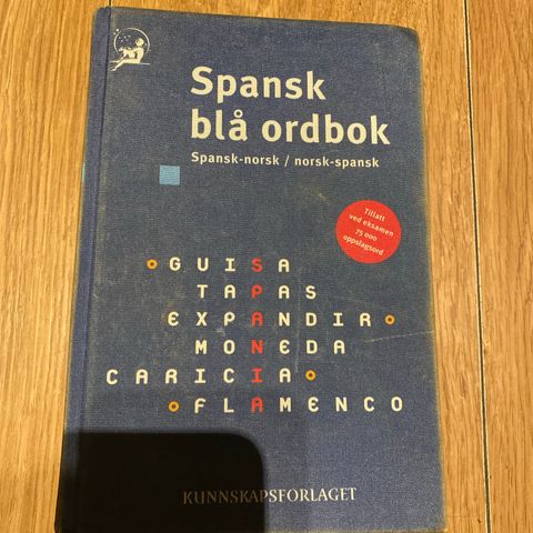 SPANSK-NORSK-SPANSK. Spansk Blå ORDBOK.