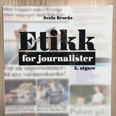 "Etikk for journalister" – Faglitteratur / Pensumlitteratur