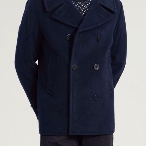 Peacoat, Selected Homme, mørk mosegrønn, ny og ubrukt. Str M