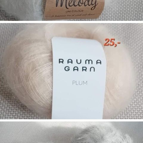 Diverse garn fra Rauma, drops, Lang yarns