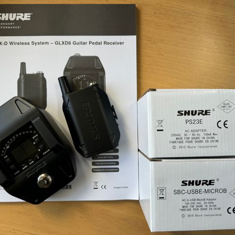 SHURE GDX Wireless system - GLXD6 Guitar Pedal Receiver