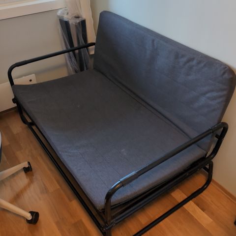 IKEA Hammarn Sovesofa (Knisa mørk grå/svart)