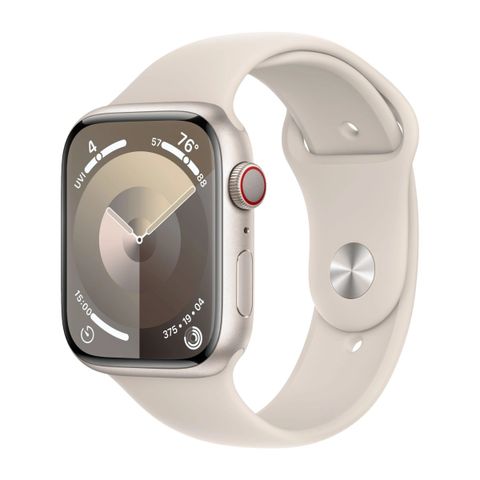 Apple Watch Series 9 GPS + Cell 45 mm, Stjerneskinn Alu urkasse, Sport Band M/L