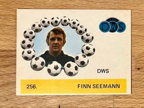 Fotballkort Finn Seemann Monty Gum Eredivisie 1971 - sjeldent!