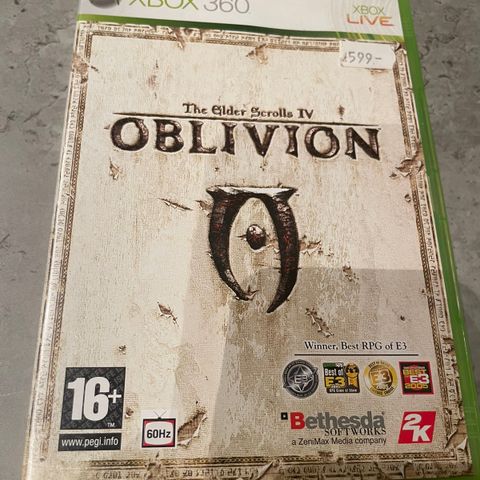 The Elder Scrolls IV Oblivion til Xbox 360 - Medfølger kart