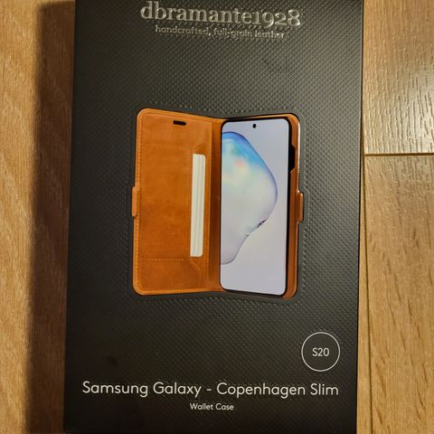 Lommebokdeksel fra dbramante i ekte lær til Samsung S20/S20 5G