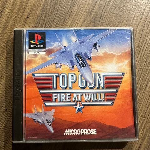 TOP GUN FIRE AT WILL! PLAYSTATION 1 PS1