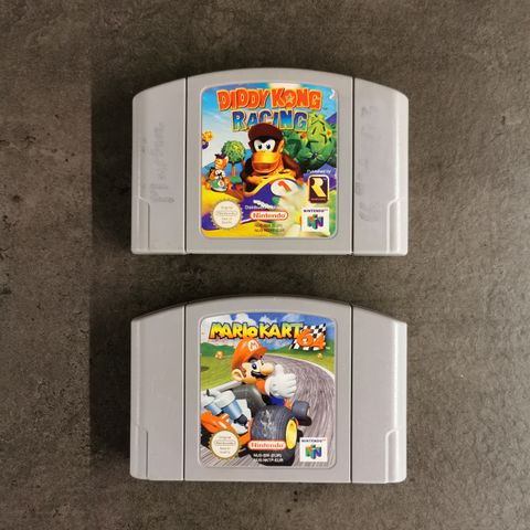 Mario Kart og Diddy Kong Racing - Nintendo 64