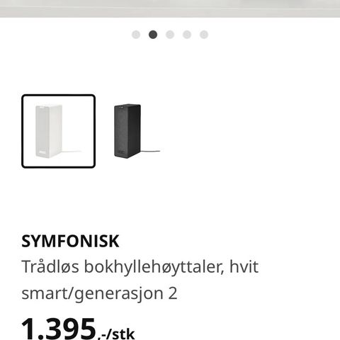 Sonos høyttaler fra IKEA